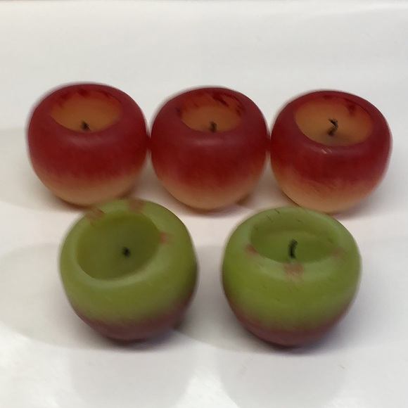 Linens-N-Things Apple Candles in Bucket - Picture 9 of 10